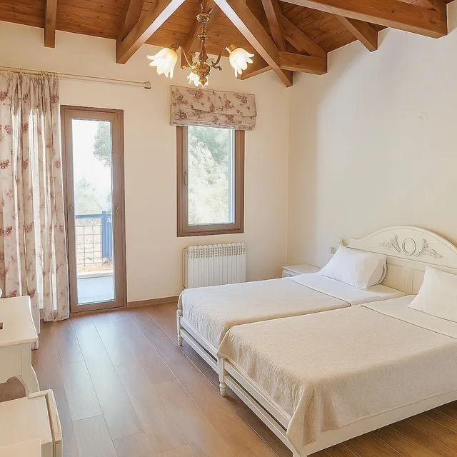 غرفة قياسية بسريرين منفصلين بشرفة، Manthos Hotel Resort and Spa 5/10