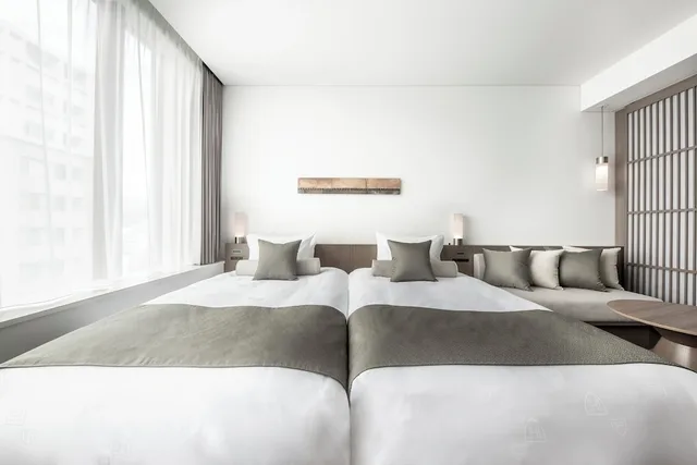 غرفة سوبيريور بسريرين منفصلين مع دخول الصالة، The Royal Park Hotel Iconic Kyoto 1/2