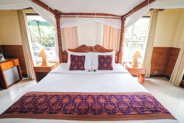 فيلا شهر العسل بسرير كوين بإطلالة على الحديقة، Villa Jj And Spa Ubud 10/10