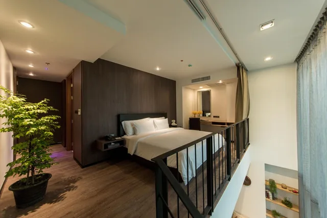 جناح دوبلكس بسرير كينج بغرفة نوم واحدة، Lit Bangkok Residence 3/6