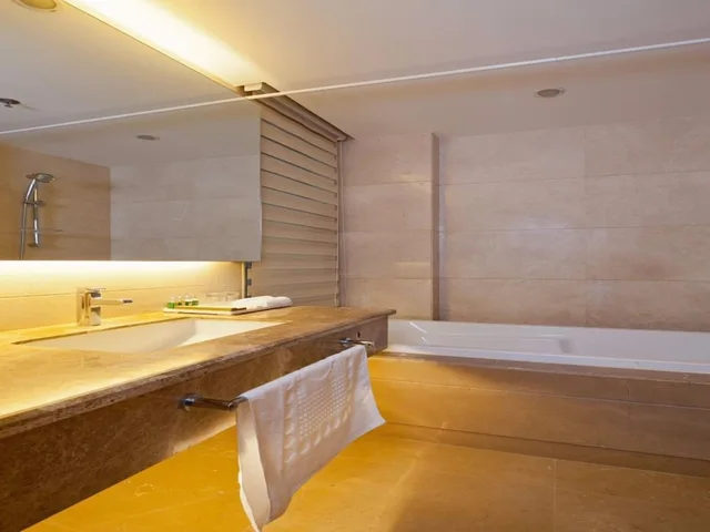 غرفة ديلوكس بسرير كينج بإطلالة على الحديقة، Sanlitun Xin Xiang Ya Yuan Apartment 6/9