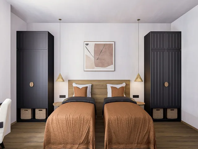 جناح بريميير بسريرين كينج وسرير فردي بـ3 غرف نوم، Kiara Beachtown Nusa Dua 6/9