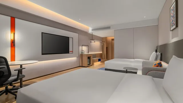 غرفة قياسية بسريرين كوين، Holiday Inn Express Foshan Shunde Ronggui by IHG 3/5