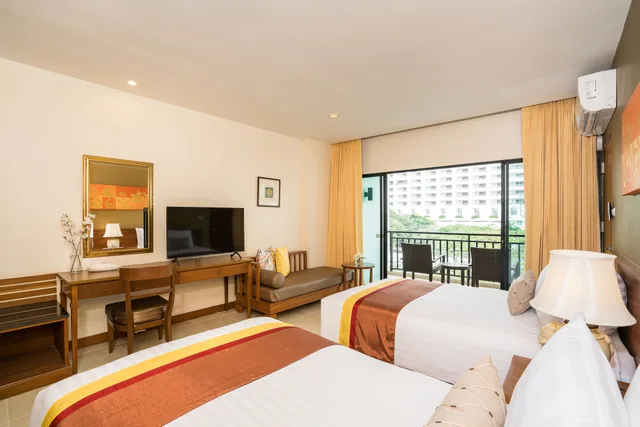 غرفة ديلوكس بسريرين منفصلين بإطلالة، COSY BEACH HOTEL 3/6
