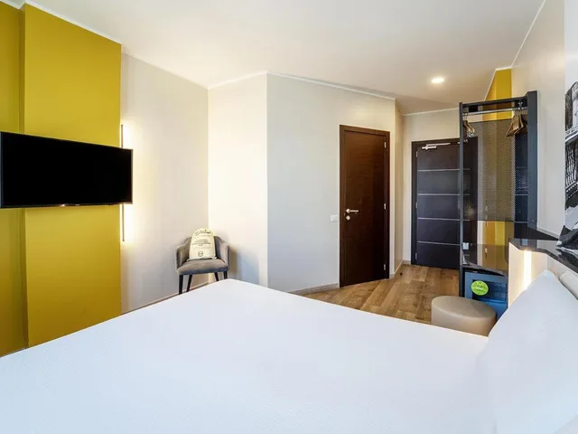 غرفة بسرير كوين، B&B Hotel Roma Fiumicino Aeroporto Fiera 1 5/10