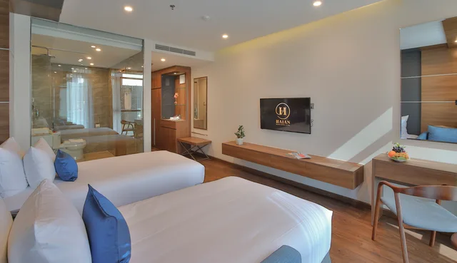 Room, Twin Beds, Partial Sea View, Haian Beach Hotel And Spa 3/10