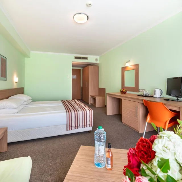 غرفة كبيرة بسرير مزدوج أو سريرين منفصلين، Jeravi Hotel 8/10