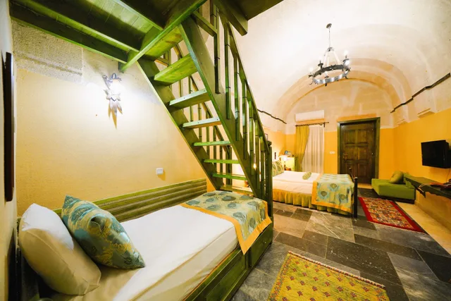 Duplex, Stone, Twin Beds, 1 Double and 1 Single Bed، Mira Cappadocia Hotel (ex Riverside Mansion Hotel) 2/4
