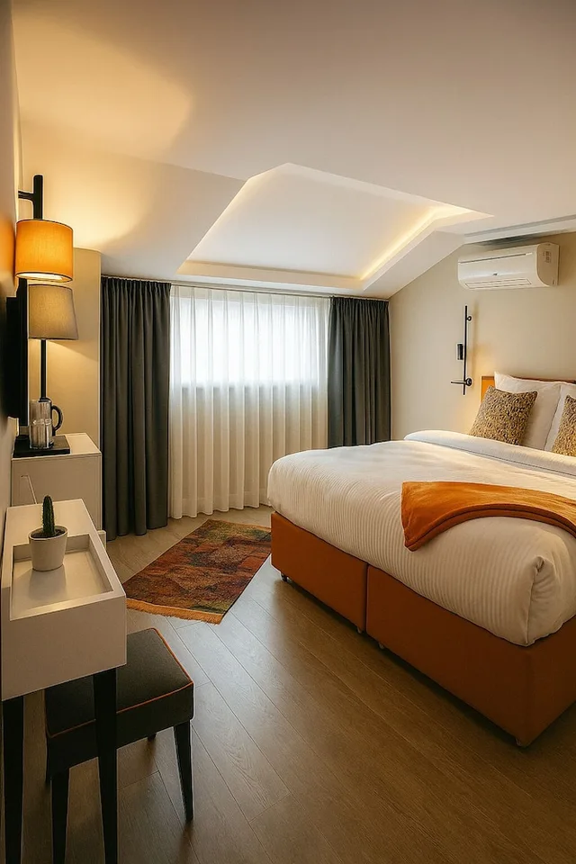 جناح عائلي بسريرين كينج وسريرين كوين بغرفتي نوم، Sparkle Hotel 5/10