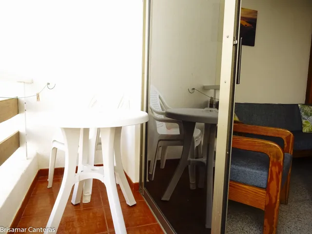 استوديو تقليدي بسريرين منفصلين بإطلالة على الحديقة بشرفة، Brisamar Canteras Apartments 8/8