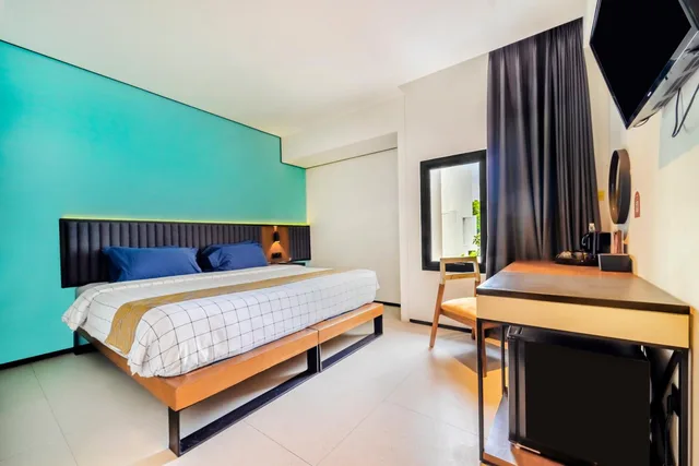 غرفة ديلوكس بسرير مزدوج، JW Naungan Co-Living Hotel & Villas 3/6