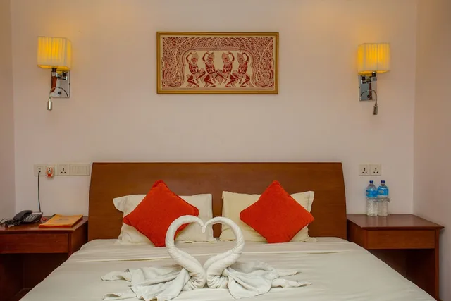 غرفة ديلوكس بسريرين منفصلين بإطلالة على الحديقة، Apsara Boutique Hotel 2/10