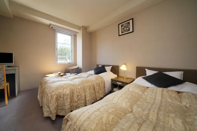 Room, Twin Beds, KAMI NO YAMA AZUMAYA 1/1