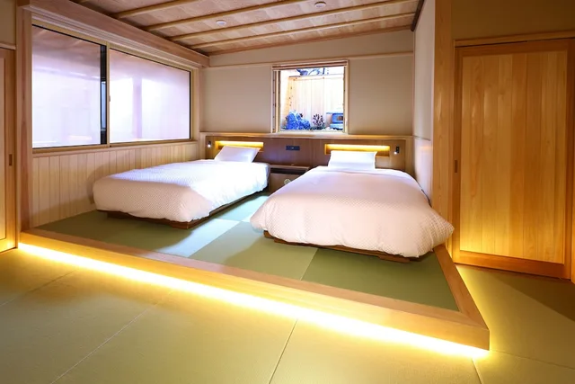 Japanese, Deluxe, Twin Beds, 2 Futon Beds, Outdoor Bath، Shibu Onsen Kokuya 2/2