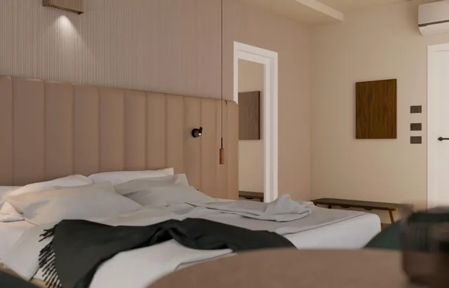 غرفة ديلوكس بسرير مزدوج أو سريرين منفصلين بشرفة، Hotel Kristal Palace 3/6