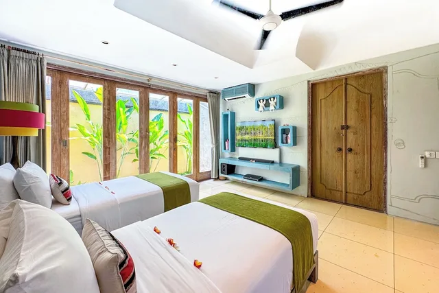فيلا فاخرة بأربعة أسرّة وسريرين كينج بإطلالة على الحديقة بـ4 غرف نوم بمسبح خاص، Villa Sky Li By Nagisa Bali 7/10