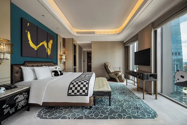 غرفة ديلوكس عائلية، Wanda Reign Chengdu 1/4