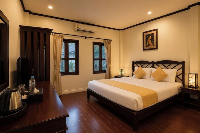 غرفة ديلوكس بسرير مزدوج، Luang Prabang Legend Hotel 5/10