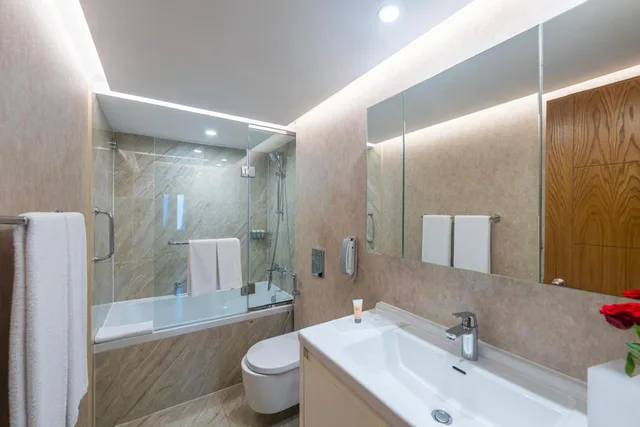 شقة عائلية بسرير فردي بغرفتي نوم بمطبخ، Hyatt Regency Galleria Residence Dubai 4/4