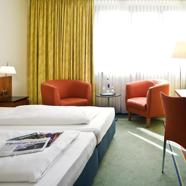 غرفة سوبيريور بسريرين منفصلين بإطلالة على الفناء، Mercure Hotel Offenburg Am Messeplatz 5/8