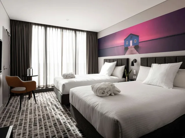 غرفة ديلوكس بسريرين مزدوجين، Novotel Perth Murray Street 3/10