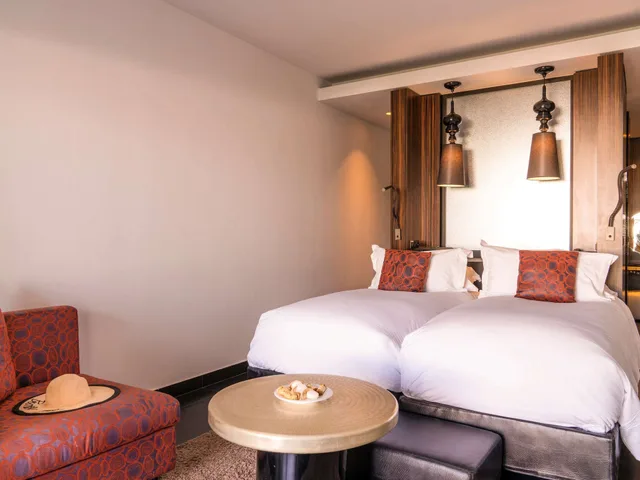 غرفة بريستيج بسريرين منفصلين بإطلالة جزئية على البحر، SOFITEL AGADIR THALASSA SEA AND SPA 7/10