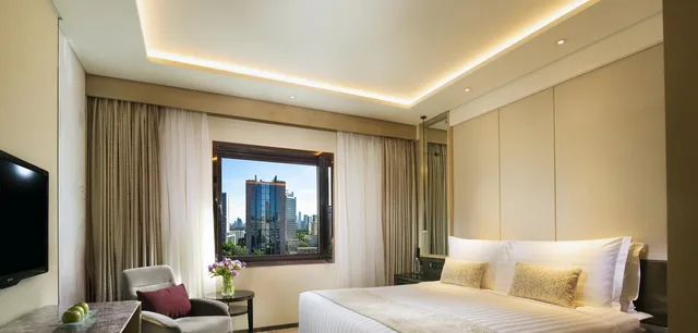 جناح بمنطقة جلوس، Kempinski Hotel Beijing Yansha centre 1/2