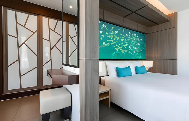 غرفة بريميوم ديلوكس بسرير كينج، The Marina Phuket Hotel 4/10