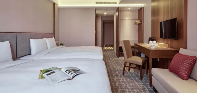 غرفة ديلوكس عائلية بسريرين مزدوجين، Orange Hotel Wenhua 1/1