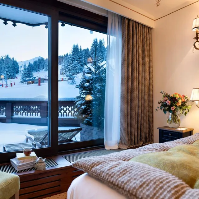غرفة سوبيريور بسرير مزدوج بشرفة بإطلالة، Hotel de la Loze 9/10