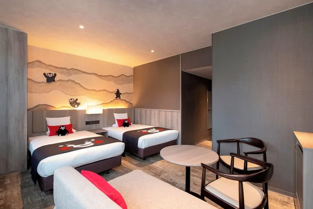 غرفة ثلاثية بسريرين منفصلين، Kamenoi Hotel Aso 2/3