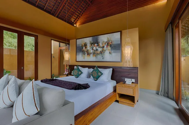 فيلا بريميير بسرير كينج بغرفة نوم واحدة بمسبح خاص، Samkhya Villas 1/10