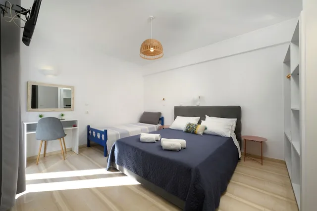 جناح جونيور بسرير كوين وسريرين فرديين، Aquarius Beach Aparthotel 6/7