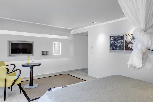 جناح بسرير كوين بغرفتين مع سرير سحّاب إضافي، Kouros Art Hotel - Adults Only 8/10