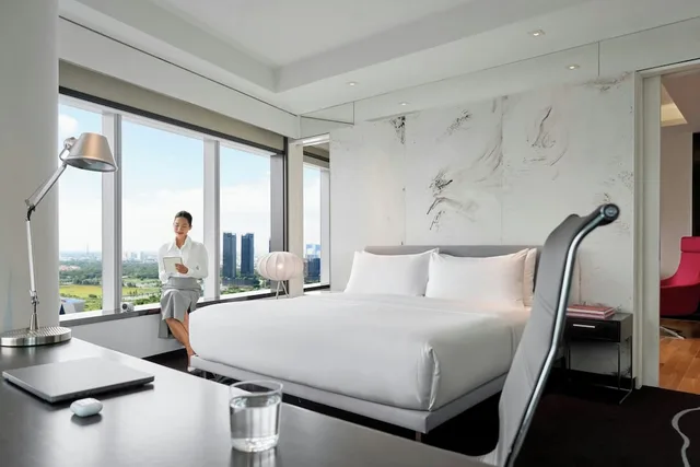 جناح رئاسي بسرير كينج بإطلالة على النهر، Le Meridien Saigon 4/6