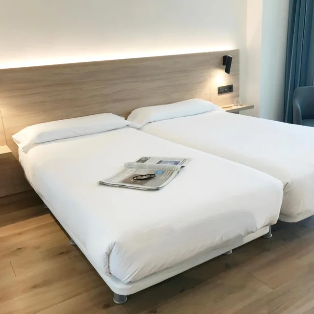 غرفة قياسية بسريرين منفصلين بإطلالة على البحر، Principe de Asturias Hotel 2/9