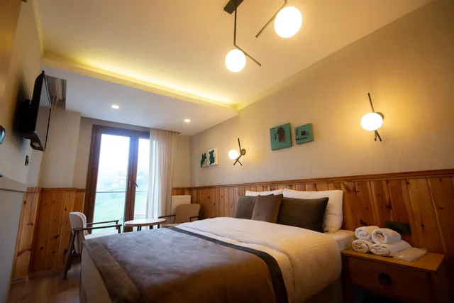 غرفة بانورامية بسرير مزدوج، Ayder Koru Otel 1/4