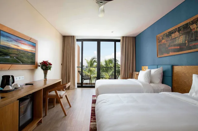 غرفة بريميير ديلوكس بسريرين منفصلين بإطلالة على البحر، Marina Bay Vung Tau Resort & Spa 2/3