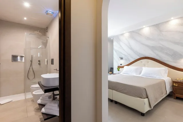 غرفة بسريرين منفصلين بشرفة، Nicoletta Hotel 4/4