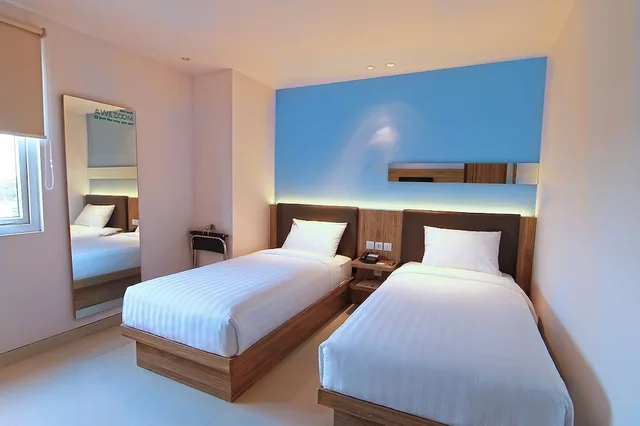 غرفة سوبيريور بسريرين منفصلين بإطلالة على المدينة، Mooz Hotel Surabaya - Jemursari 2/5