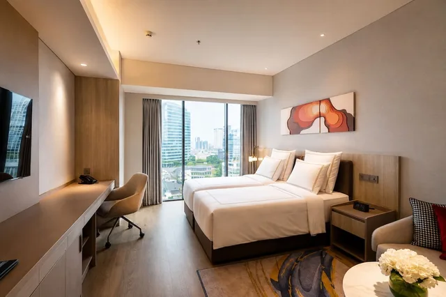 Swiss Advantage, Studio, Twin Beds, Swissotel Living Jakarta Mega Kuningan 2/7