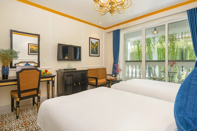 غرفة ديلوكس بسرير مزدوج أو سريرين منفصلين بشرفة، Hoi An Blue Sky Boutique Spa 3/4