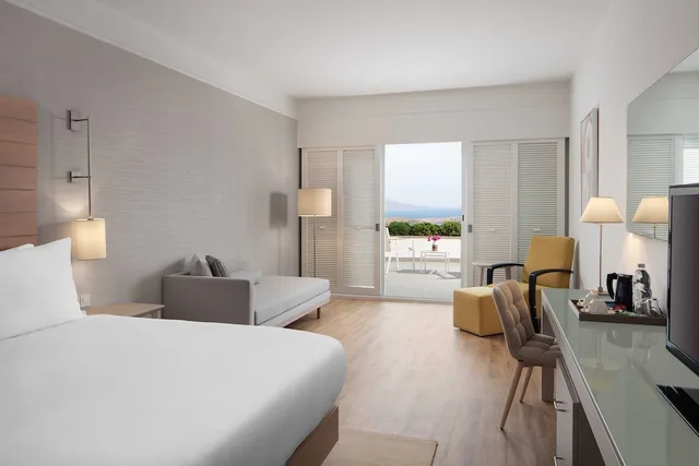 غرفة ديلوكس بإطلالة على البحر، Doria Hotel Bodrum 1/2