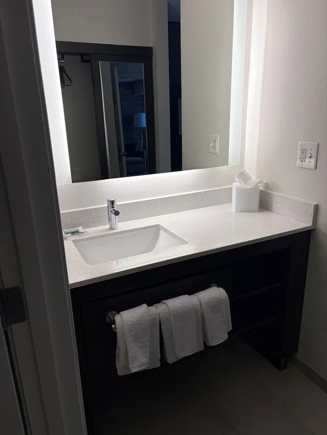 جناح بسرير كوين بإطلالة على المدينة بغرفة نوم واحدة مع أريكة، Residence Inn by Marriott Flint 10/10