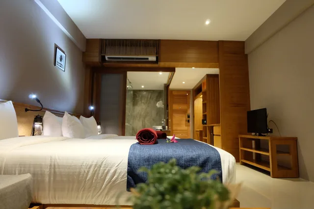 غرفة عائلية بسرير كينج وسرير فردي بإطلالة على الحديقة، Koh Ma Beach Resort 1/2