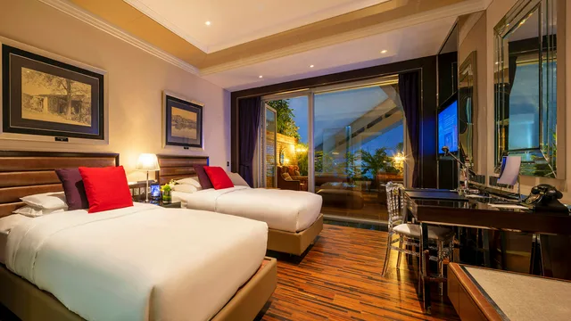 غرفة ديلوكس بسريرين منفصلين بشرفة، Hotel Eclat Beijing, an SLH Hotel 2/4