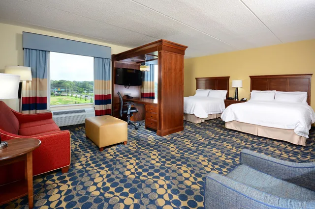 جناح استوديو بسريرين كوين مع أريكة، Hampton Inn Suites Durham North I85 1/7