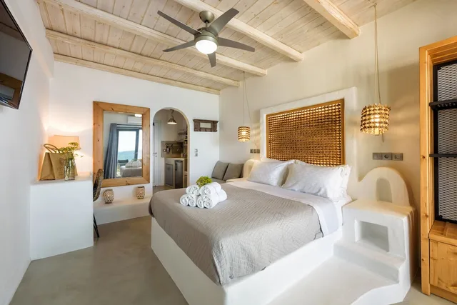 جناح استوديو بسرير مزدوج بإطلالة على البحر، Blue Waves Suites & Apartments - To Kyma 6/10