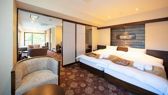 Special, Suite, Twin Beds, Mountain View, Hot Spring Bath، Hakone Nanase 1/1