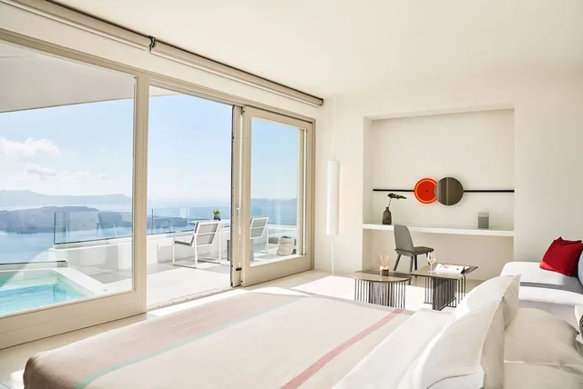 Private, Suite, King Bed, with View، Alti Santorini Suites - Adults Only 3/7